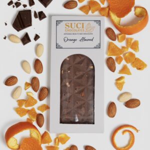 ALMOND AND ORANGE CHOCOLATE BAR
